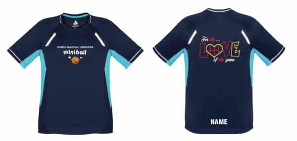 Mens Renegade T-Shirt – Navy/Sky – Irymple Bball