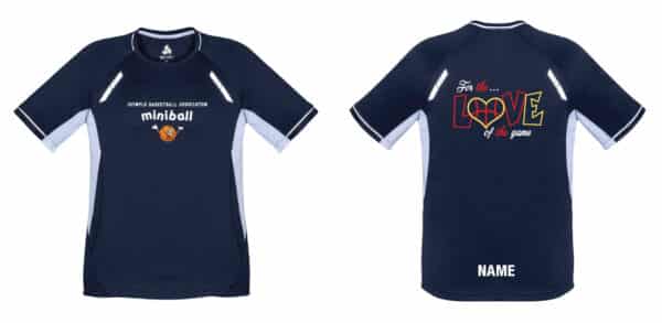 Ladies Renegade T-Shirt – Navy/White – Irymple Bball
