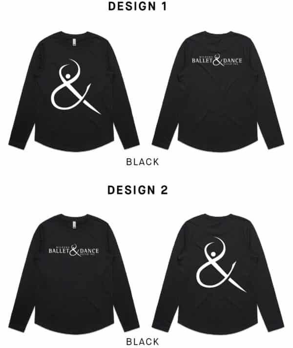 Ladies Curve Long Sleeve - Mildura Ballet & Dance Guild - Image 2