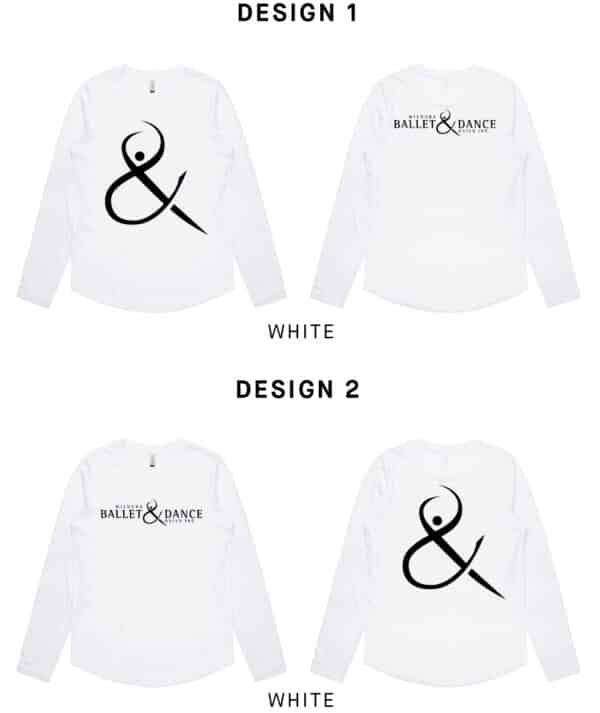 Ladies Curve Long Sleeve - Mildura Ballet & Dance Guild - Image 3