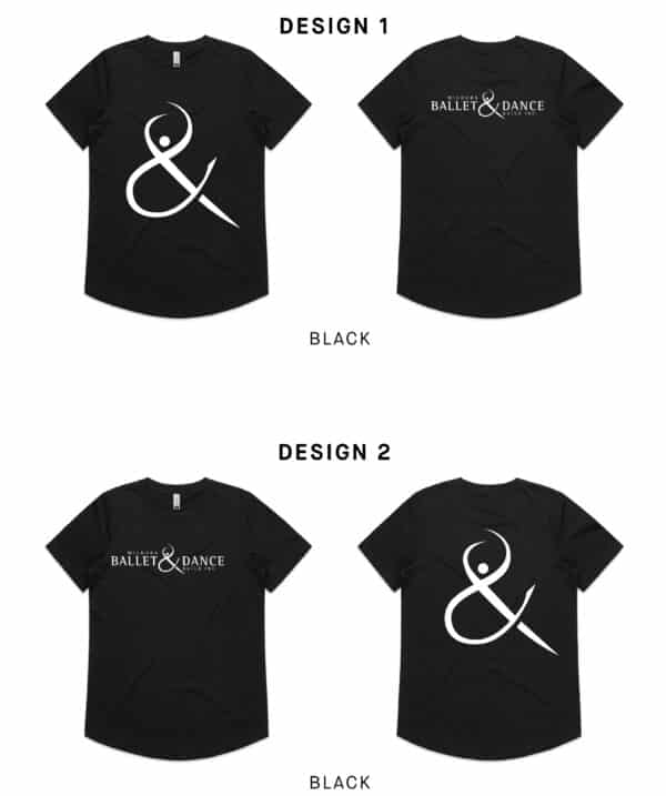 Ladies Drop Tshirt - Mildura Ballet & Dance Guild - Image 2