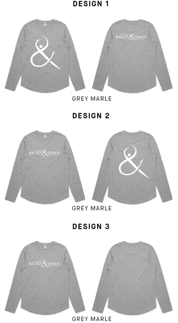 Ladies Curve Long Sleeve - Mildura Ballet & Dance Guild - Image 3