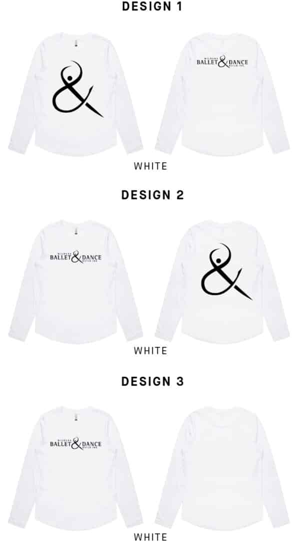 Ladies Curve Long Sleeve - Mildura Ballet & Dance Guild - Image 4