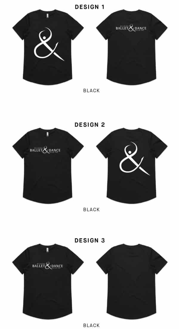 Ladies Drop Tshirt - Mildura Ballet & Dance Guild - Image 2