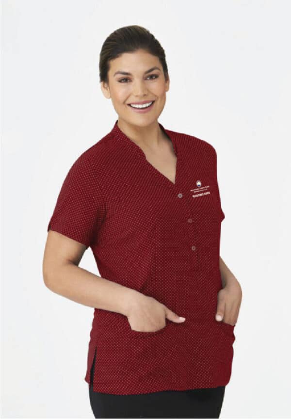 Ladies SPOT Tunic (Red - Registered Nurse) - SouthernCC