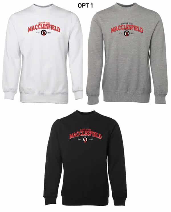 Adults Crew Jumper – Macclesfield Football Club (Maccy FC) - Image 2