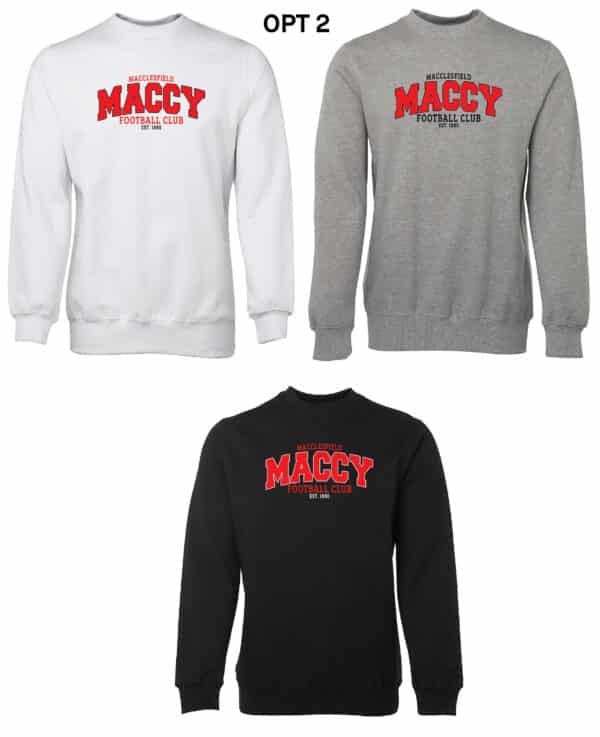 ADULTS CREW JUMPER – MACCY FC - Image 3