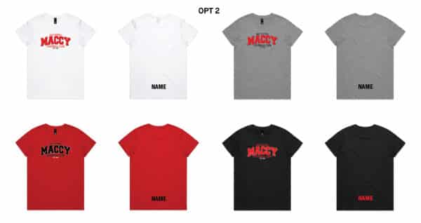 Ladies Maple T-Shirt – Macclesfield Football Club (Maccy FC) - Image 3